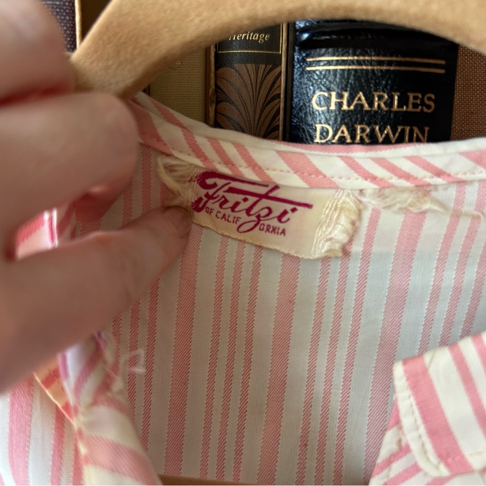 Vintage 50s candy striper skirt set - Picture 9 of 15